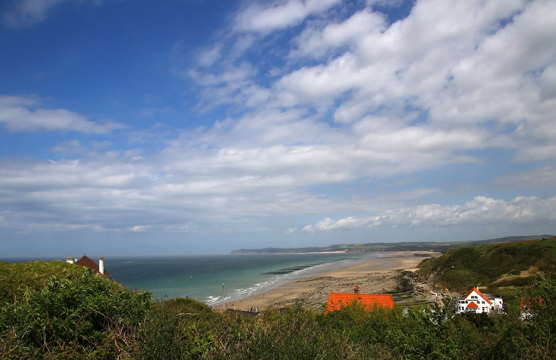 De kust op weg naar Cap Gris-Nez, in Audinghen