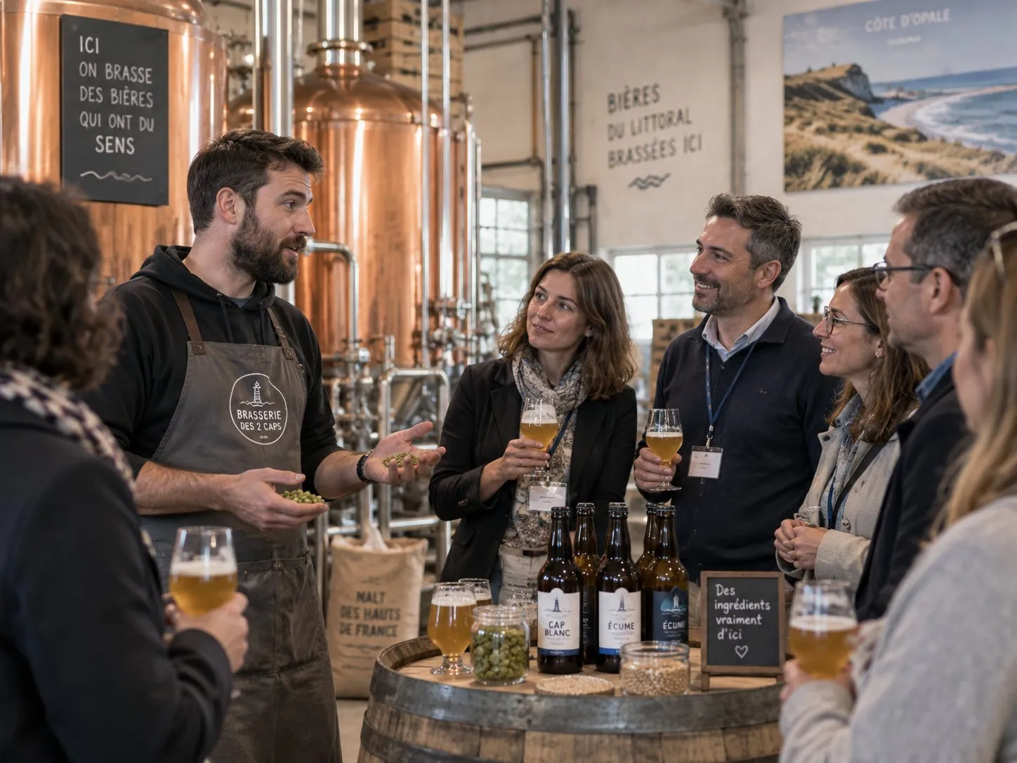 Eine Besichtigung einer handwerklichen Brauerei in kleiner Gruppe