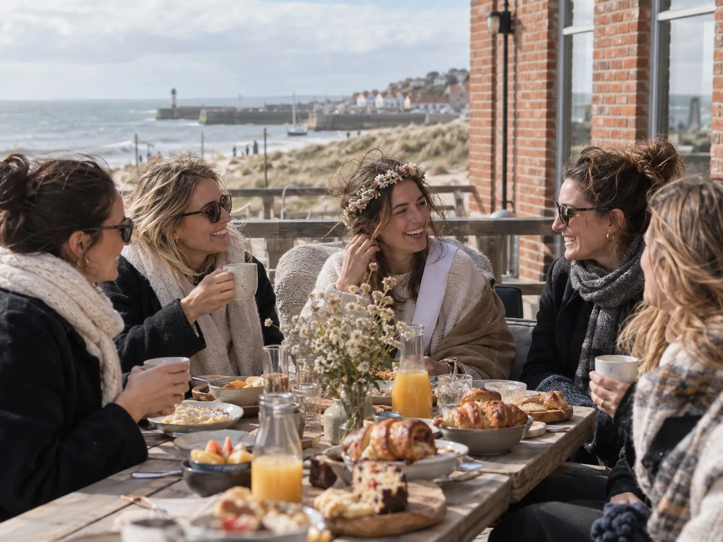Un petit-déjeuner en terrasse face à la mer