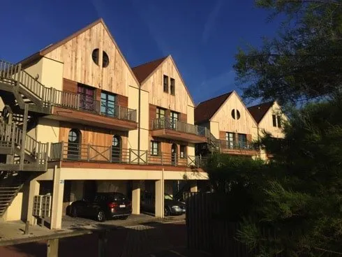 Een vakantieresidentie in Wimereux, gezien vanuit de tuin