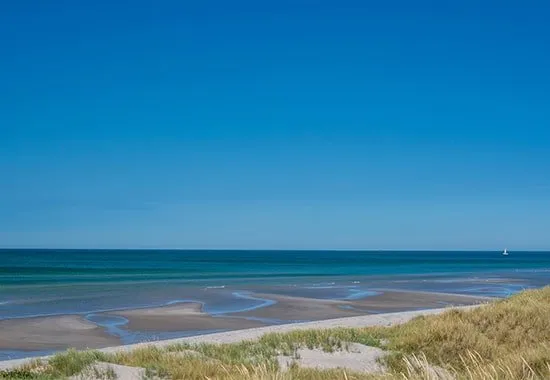 De baai van Wissant gezien vanaf de duinen