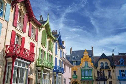 Les façades colorées des villas Belle Époque de Wimereux