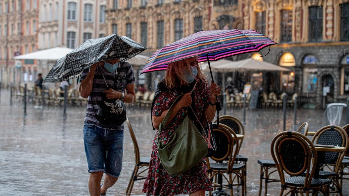 stortbui in het Noorden